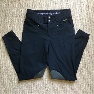 Kerrits Crossover Knee Patch Breech in Black (M)